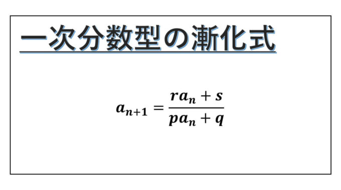 一次分数型の漸化式-表紙